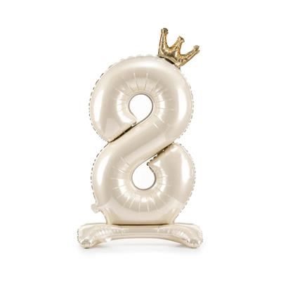 PALLONCINO MYLER NUMERO 8 CREMA 84CM