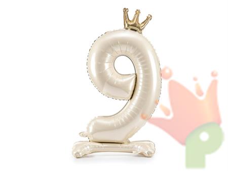 PALLONCINO MYLER NUMERO 9 CREMA 84 CM
