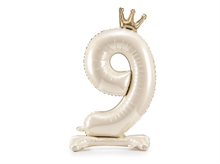 PALLONCINO MYLER NUMERO 9 CREMA 84CM