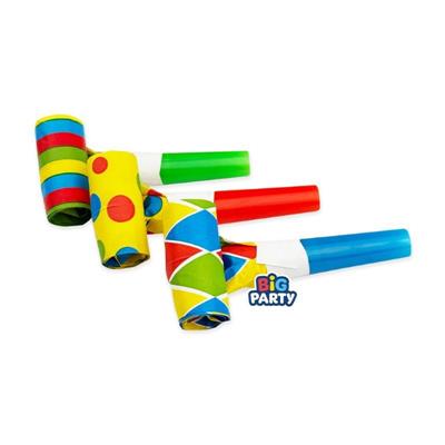 TROMBETTE A LINGUA DI SUOCERA MULTICOLORE 6PZ