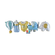 GHIRLANDA DI PALLONCINI BABY BLU 97X29CM