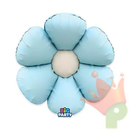 PALLONCINO MYLAR FLOWER BLU 47,5X59,5CM
