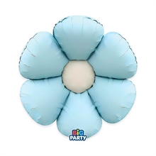 PALLONCINO MYLAR FLOWER BLU 47,5X59,5CM