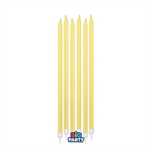 CANDELINE A MATITA GIALLO PASTELLO 15CM 12PZ