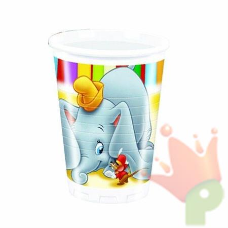 Bicchieri Plastica 200cc Dumbo 10pz