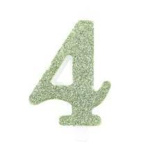 CANDELINA NUMERO 4 BIO SALVIA GLITTER 9,5 CM