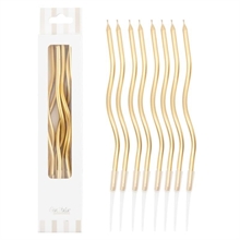 CANDELINE CURLY  ORO 12.5 CM