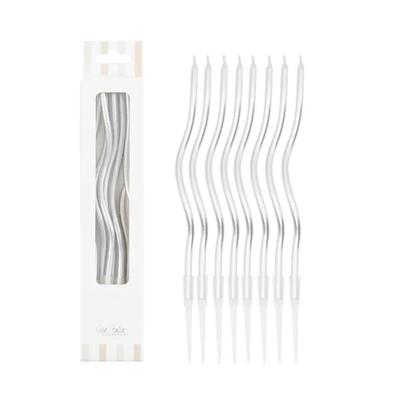 CANDELINE CURLY ARGENTO 12.5 CM