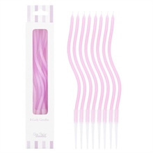CANDELINE CURLY 8PZ MALVA 12.5CM