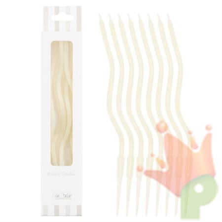 CANDELINE CURLY 8PZ AVORIO 12.5CM