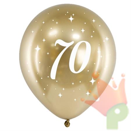PALLONCINI LATTICE 70 ANNI ORO 6PZ