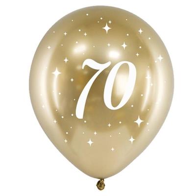 PALLONCINI LATTICE 70 ANNI ORO 6PZ