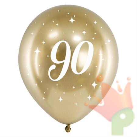 PALLONCINI LATTICE 90 ANNI ORO 6PZ