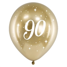 PALLONCINI LATTICE 90 ANNI ORO 6PZ