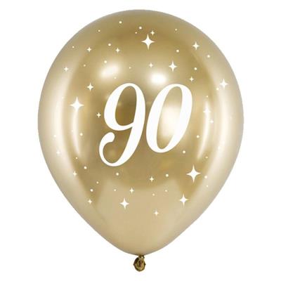 PALLONCINI LATTICE 90 ANNI ORO 6PZ