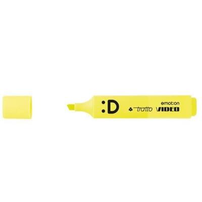 EVIDENZIATORE TRATTO VIDEO EMOTION GIALLO FELICE
