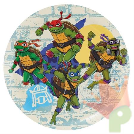 PIATTI TARTARUGHE NINJA 18CM 8PZ