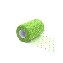 TULLE POIS 12,5X25MT VERDE ACIDO