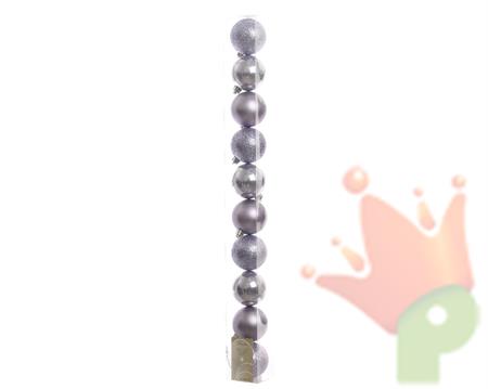 PALLINE PER ALBERO IN TUBO 10 PZ  dia6cm