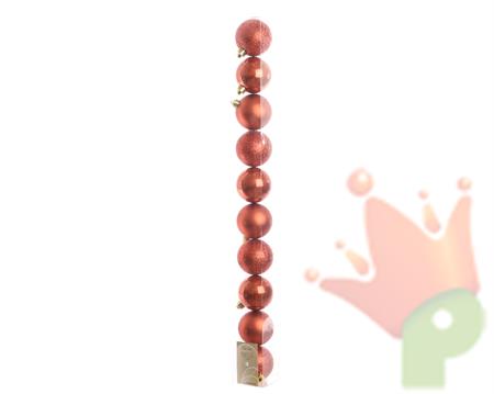 PALLINE PER ALBERO IN TUBO 10 PZ dia6cm