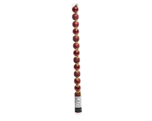 PALLINE PER ALBERO 30MM ROSSO 15 PZ IN TUBO