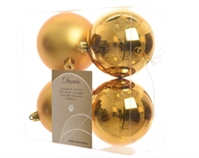 PALLINE PER ALBERO DA 4 PZ ORO  dia10cm