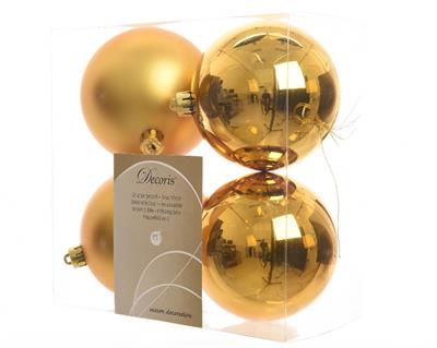 PALLINE PER ALBERO DA 4 PZ ORO  dia10cm