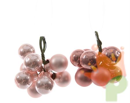PALLINE PER ALBERO ROSA 2 ASS 20MM 10 PZ