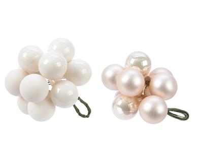 GRAPPOLO PALLINE BIANCO PERLA 2CM 10PZ