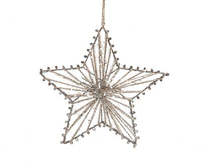 DECORAZIONE PENDENTE STELLA NATURALE DIA 15