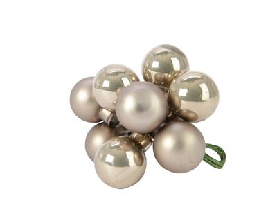 GRAPPOLO PALLINE ORO CHAMPAGNE 2CM 10PZ