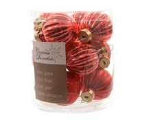 PALLINE NATALIZIE ROSSE DIA 3CM BOX DA 12 PZ