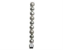 PALLINE PER ALBERO 60MM BIANCO NATURALE 10 PZ IN TUBO
