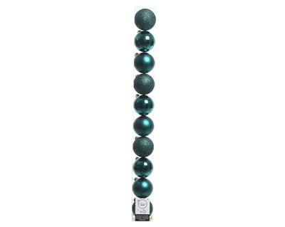 PALLINE PER ALBERO 60MM VERDE SMERALDO 10 PZ IN TUBO