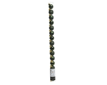 PALLINE PER ALBERO 30MM VERDE PINO 15 PZ IN TUBO