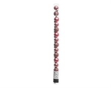 PALLINE PER ALBERO 30MM ROSA WILD 15 PZ IN TUBO