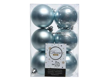 PALLINE NATALIZIE 60MM AZZURRO BOX DA 12 PZ