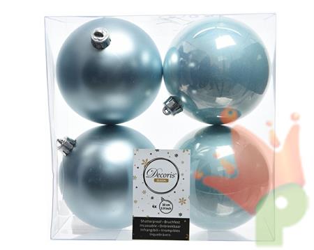 PALLINE NATALIZIE 100MM TIFFANY BOX DA 4 PZ