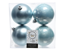 PALLINE NATALIZIE 100MM TIFFANY BOX DA 4 PZ