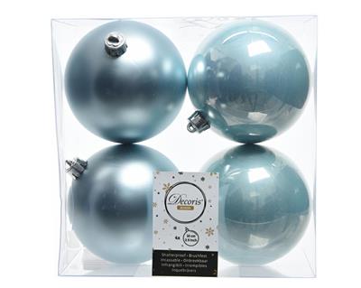PALLINE NATALIZIE 100MM TIFFANY BOX DA 4 PZ
