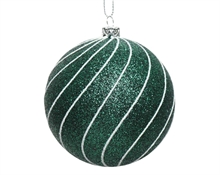 PALLINA DI NATALE VERDE SMERALDO 8 CM