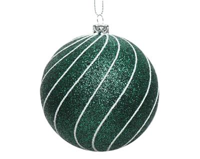 PALLINA DI NATALE VERDE SMERALDO 8 CM
