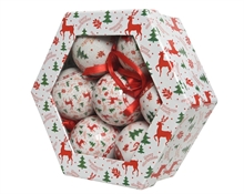 PALLINA NATALIZIA 7,5CM DECORAZIONE ASSORTITA