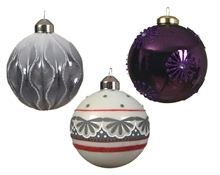 PALLINE NATALIZIE 8CM DECORAZIONE ASSORTITA