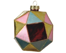 PALLINE NATALIZIE 8CM DECORATA MULTIICOLOR BOX DA 3