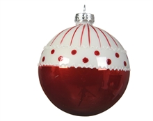 PALLINE NATALIZIE 8CM DECORATA