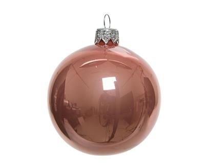 PALLINE NATALIZIE VETRO 6CM ROSA WILD BOX DA 6