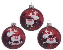 PALLINA NATALIZIA 8CM DECORAZIONE ASSORTITA