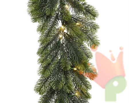 GHIRLANDA CON LUCI 168 PUNTE D. 30 CM 5 MM LED A BATTERIE