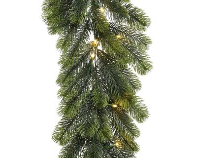 GHIRLANDA CON LUCI 168 PUNTE D. 30 CM 5 MM LED A BATTERIE